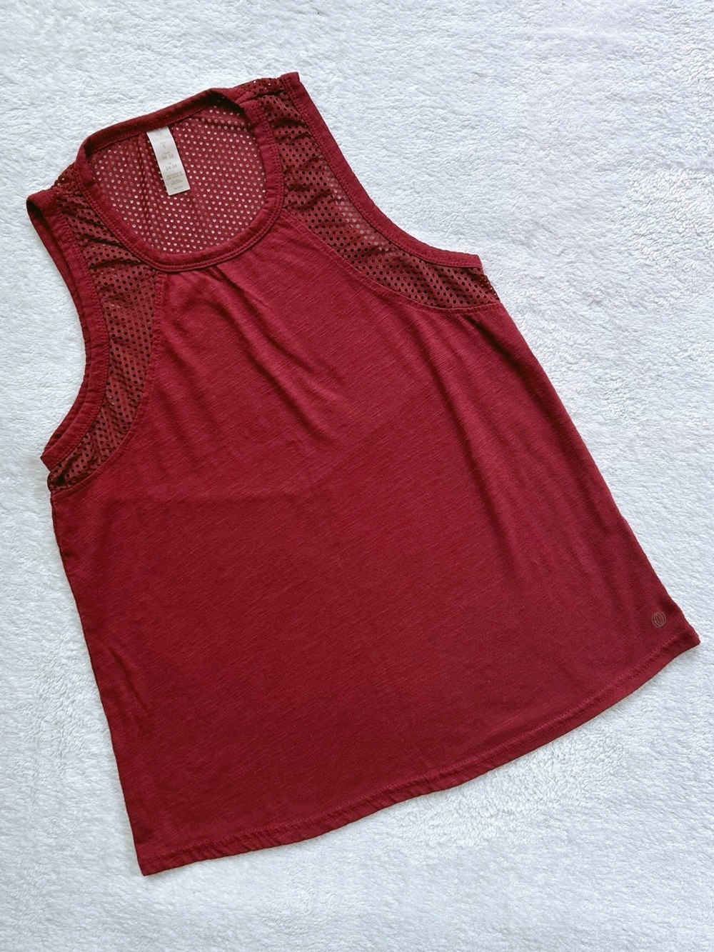 balance collection mesh yoke workout tank